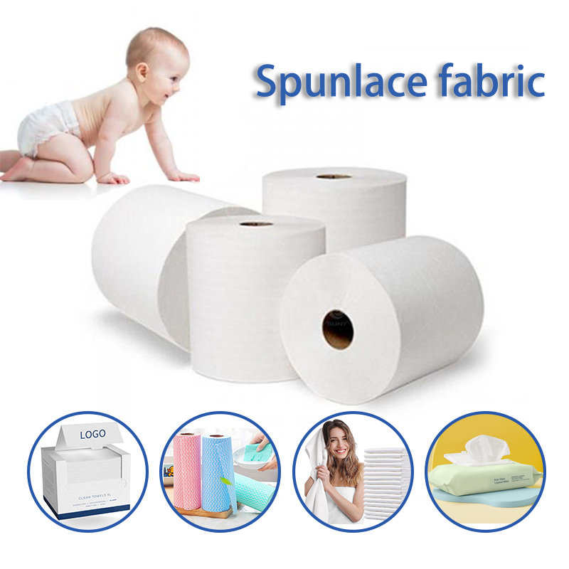 Spunlace Нетканая ткань влажная салфетка ткани сырье